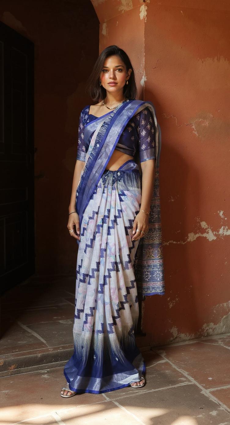 DIGITAL PRINTED COTTON SAREE