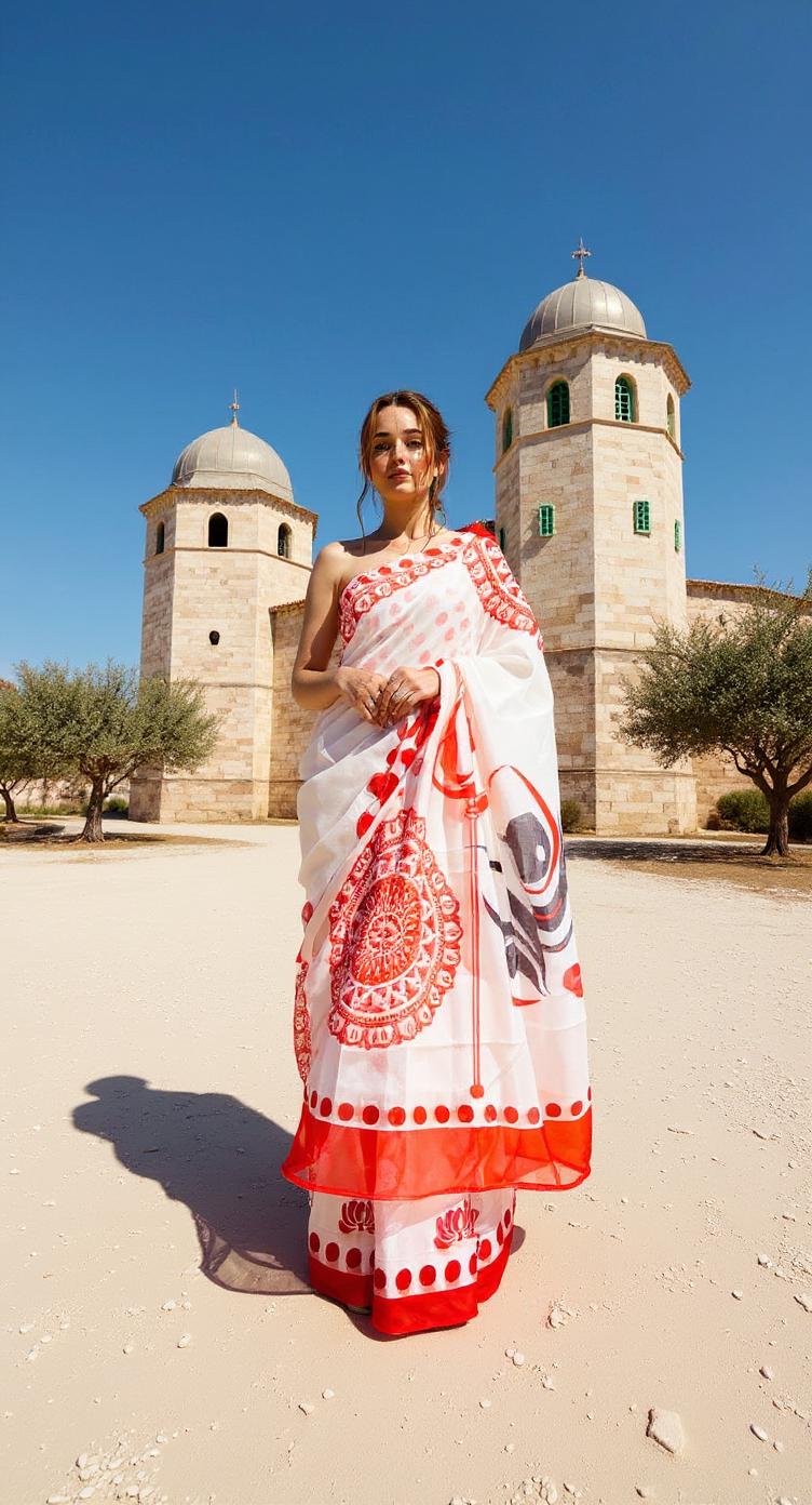 BEAUTIFUL DIGITAL PRINTED COTTON SAREE