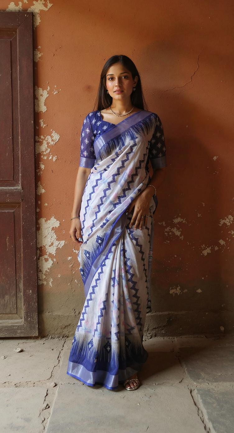DIGITAL PRINTED COTTON SAREE
