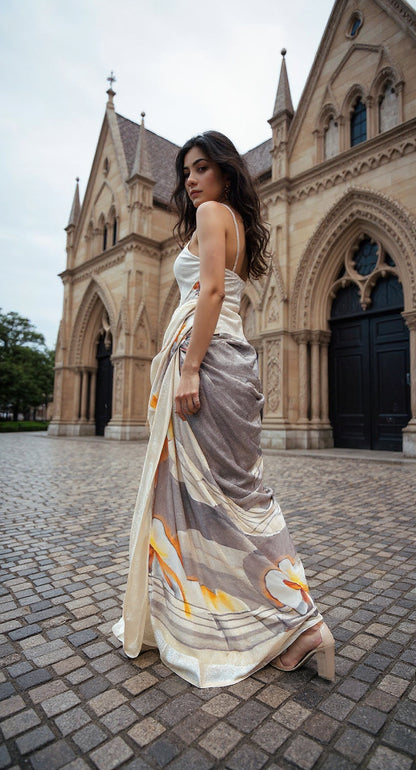 BEAUTIFUL DIGITAL PRINTED COTTON SAREE