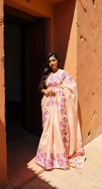 BEAUTIFUL DIGITAL PRINTED COTTON SAREE