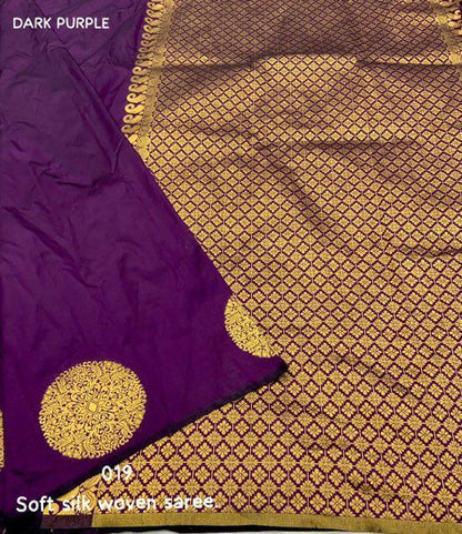 THE BANARASI SAREEIS MADE UP OF SILK THREADS WOVEN USING