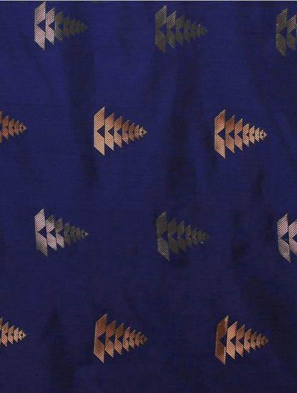 THE BANARASI SAREEIS MADE UP OF SILK THREADS WOVEN USING